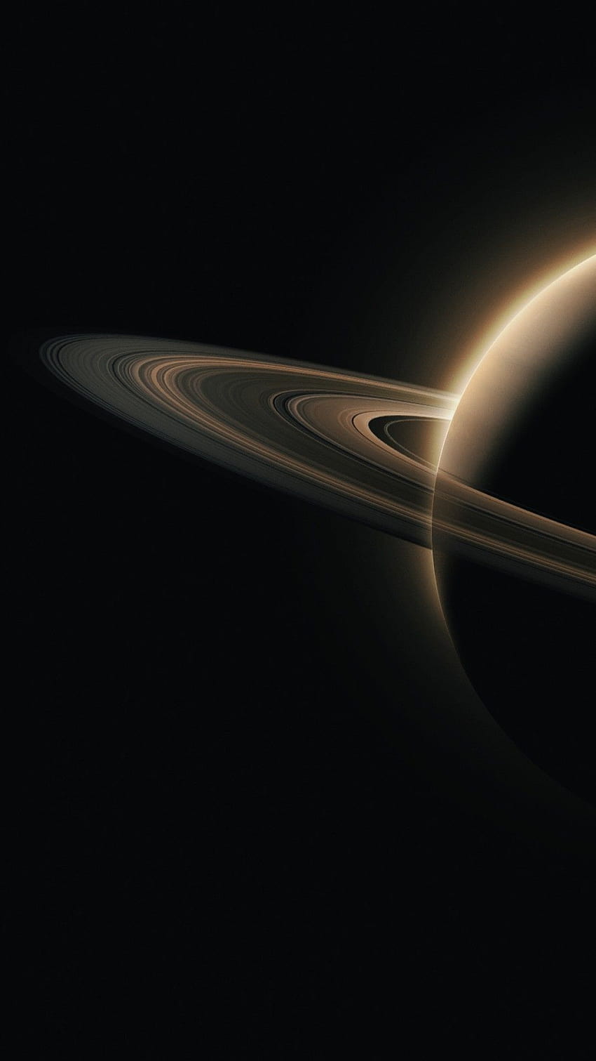 Fundos escuros de Saturno, saturno Papel de parede de celular HD