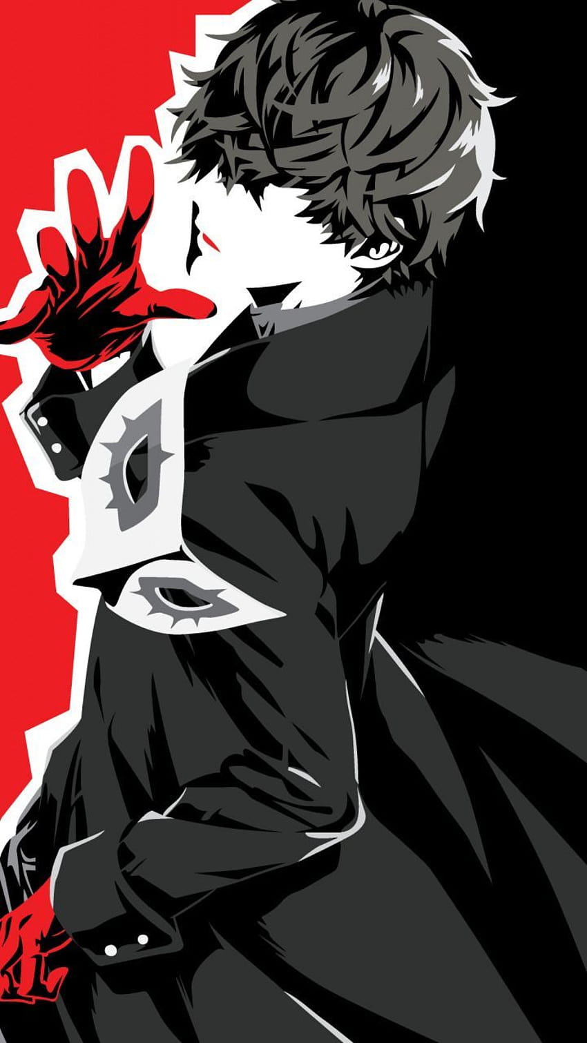 Akira kurusu, Protagonista, Persona 5, videojuego, anime, 720x1280, ultra mobile anime boy evil fondo de pantalla del teléfono