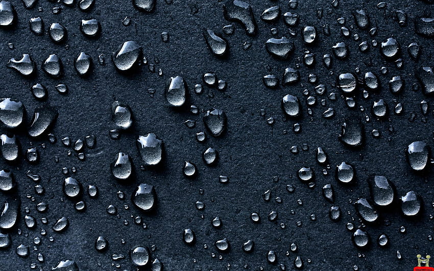 Tears Of Rain On Blue Sheet, rain 3d HD wallpaper