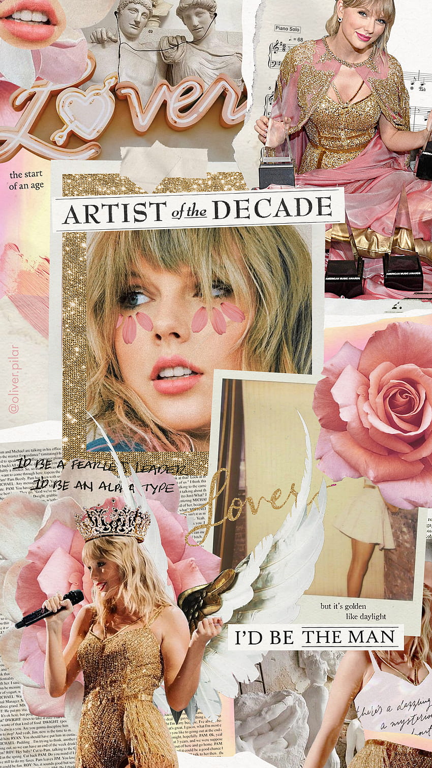 My Taylor Swift Collage 02 アーティスト・オブ・ザ・ディケイド、 HD電話の壁紙