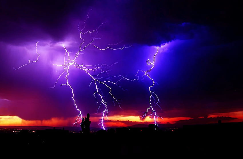 Lightning, thunder phone HD wallpaper