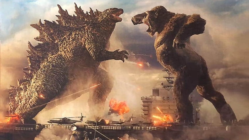 GODZILLA VS için Yeni Promosyonda King Kong ve Godzilla Çatışıyor. KONG HD duvar kağıdı