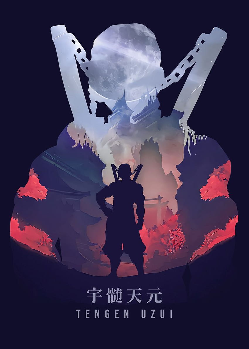 Tengen Uzui Demon Slayer' Poster oleh Illust Artz, tengen demon slayer wallpaper ponsel HD