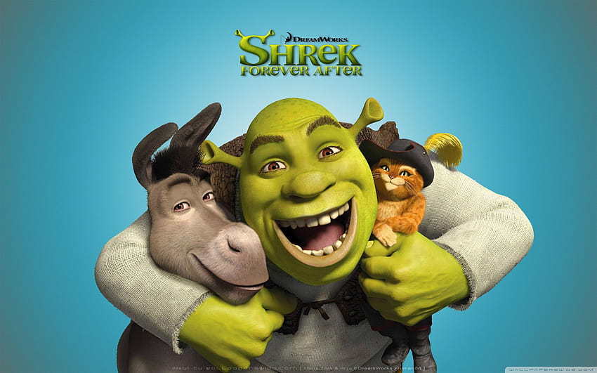 Shrek, el burro y el gato con botas, Shrek Forever After Ultra fondo de pantalla