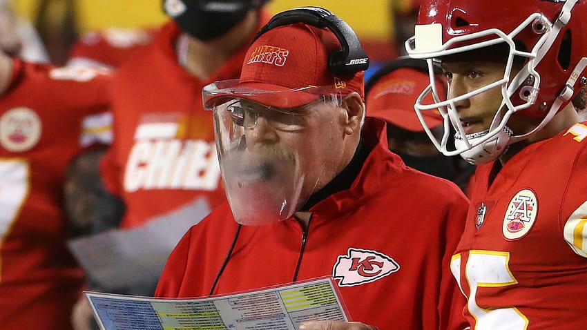 Andy Reid's foggy face shield steals the show on NFL opening night; Twitter reacts accordingly, andy reid chief HD wallpaper
