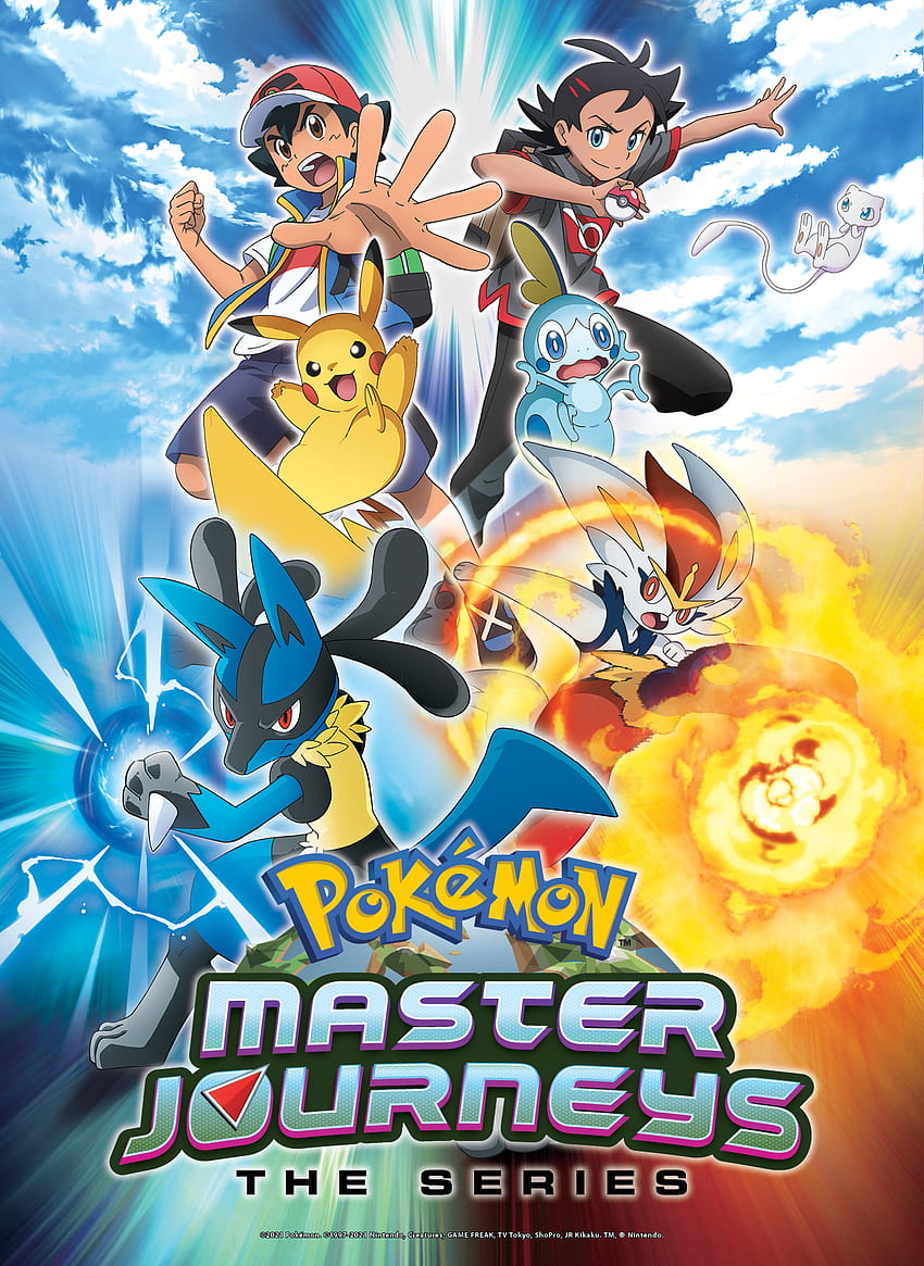 Pokémon Master Journeys: The Series, le maître pokémon parcourt la série Fond d'écran de téléphone HD