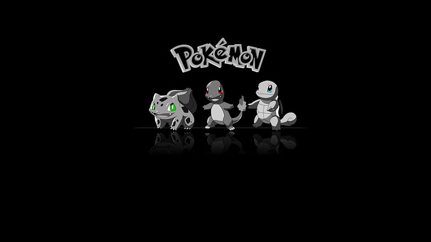 Pokemon Dark List, Pokemon minimalistisch schwarz HD-Hintergrundbild