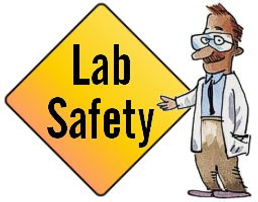Клипарт за безопасност в лабораторията HD тапет