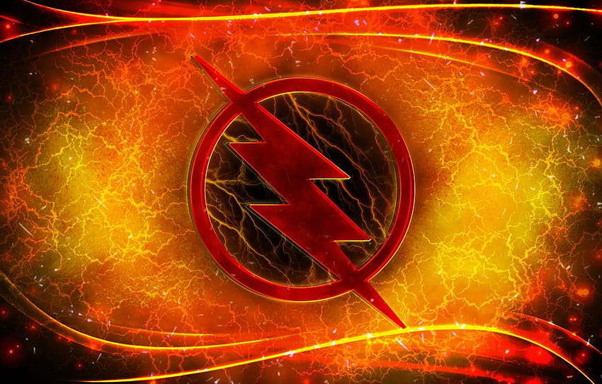 Logo, Lightning, Comics, Reverse Flash HD wallpaper