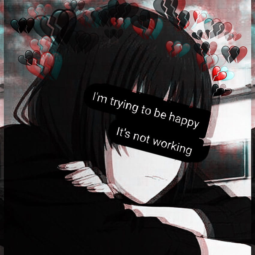 Sad anime girl