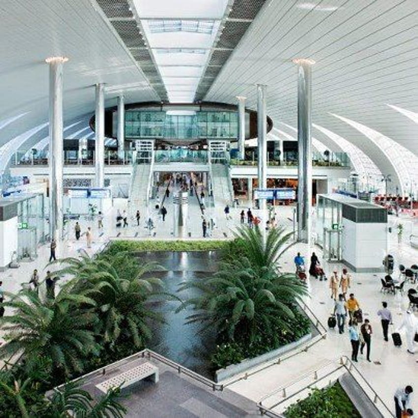 Щифт на Обединени арабски емирства, международно летище Дубай HD тапет за телефон