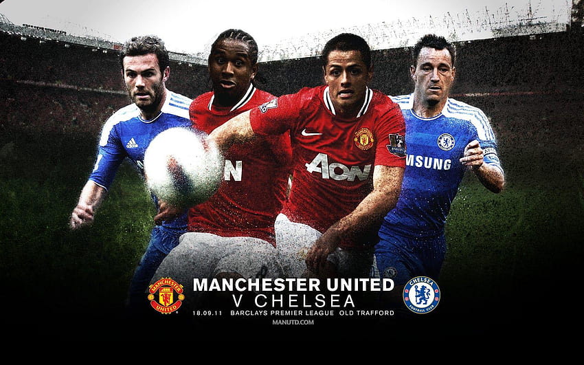 Манчестър Юнайтед срещу Челси 2011 2012 HD тапет