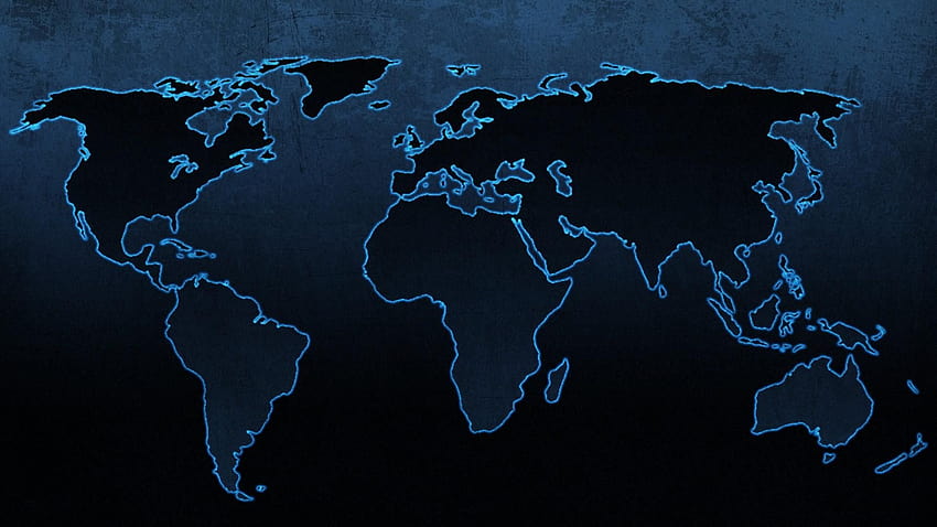 4 Mappa del mondo, computer dell'atlante mondiale Sfondo HD