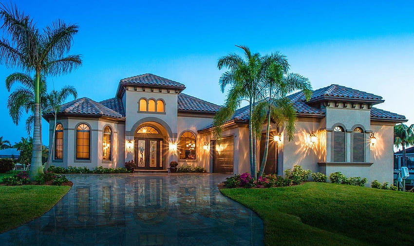 Miami Real Estate, maisons de luxe Fond d'écran HD