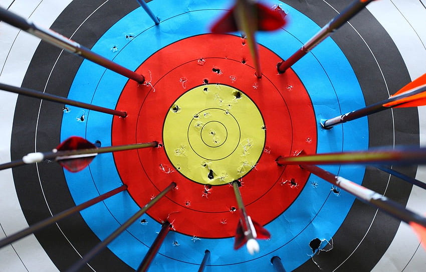 arrows, destruction, practice, target shooting, white target, marksmanship , section текстуры HD wallpaper