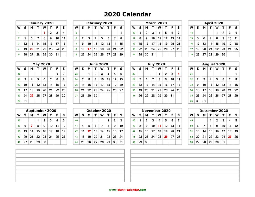 2020 Printable Calendar One Page, calendar 2020 HD wallpaper