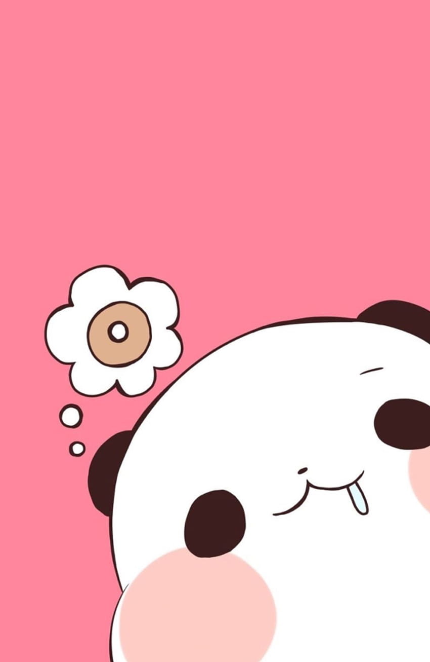 Pink Kawaii Panda, cute pink panda HD phone wallpaper
