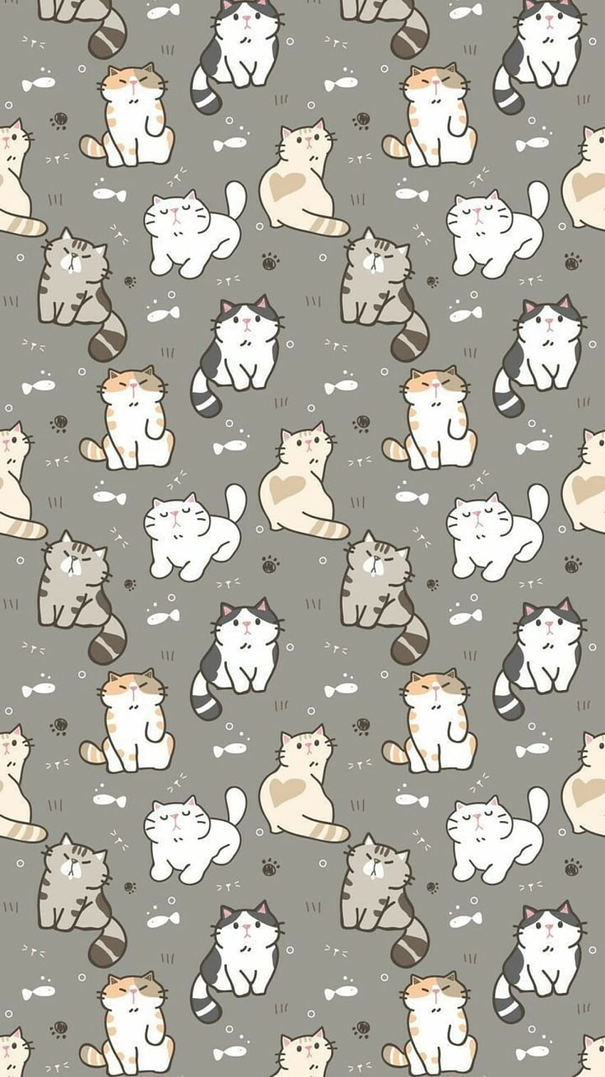 Backgrounds by Pixie の猫について、猫のパターン HD電話の壁紙