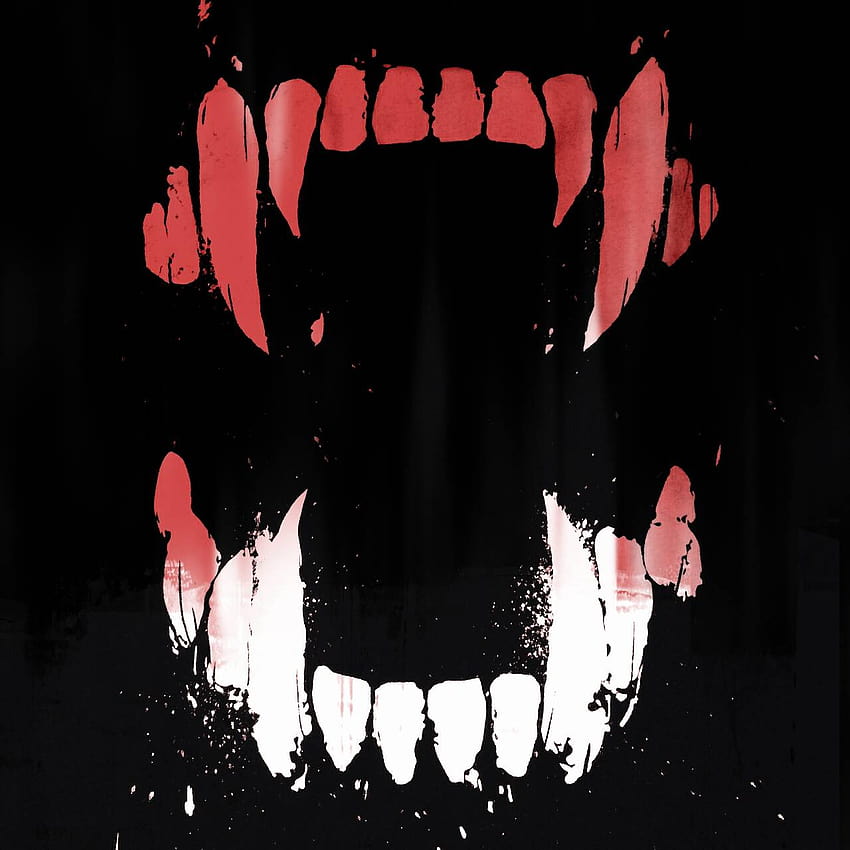 Bloody Fangs by AliciaBlackthorn, 흡혈귀 피 이빨 HD 전화 배경 화면