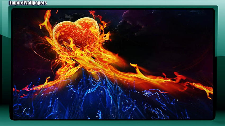 Fire And Ice per Android, fuoco contro ghiaccio Sfondo HD