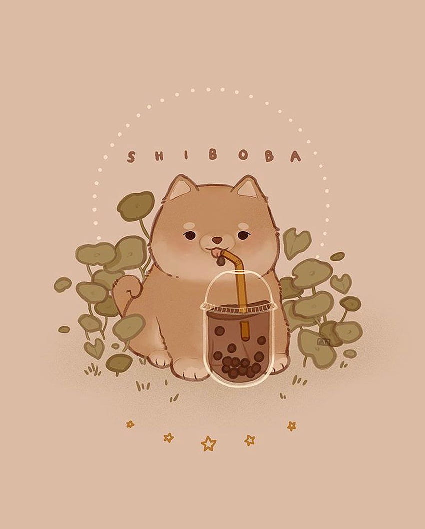 Art mignon de tous les jours sur Instagram: « cute art SHIBOBA de tous les jours fait par @, desenho estético animal Papel de parede de celular HD