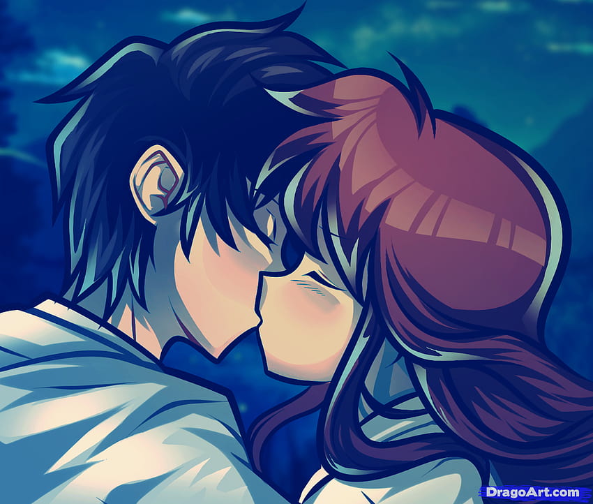 Linda pareja de anime besándose publicado por Ethan Johnson fondo de  pantalla | Pxfuel