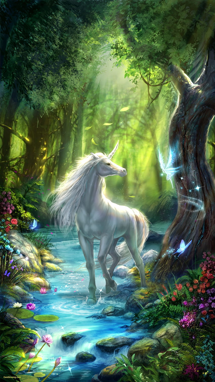 Beautiful Unicorn, 3d unicorn HD phone wallpaper