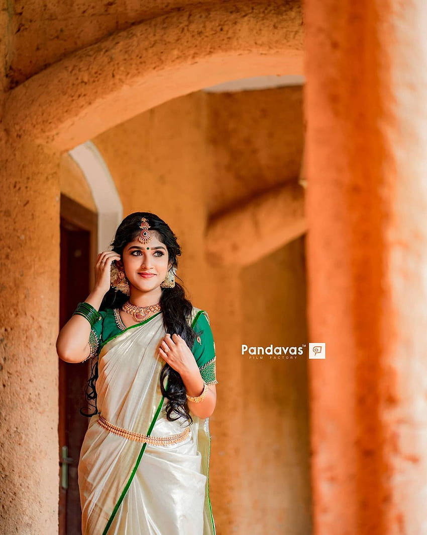 Gorgeous Malayalam Model Kalyani Anil Traditional hoot HD phone wallpaper