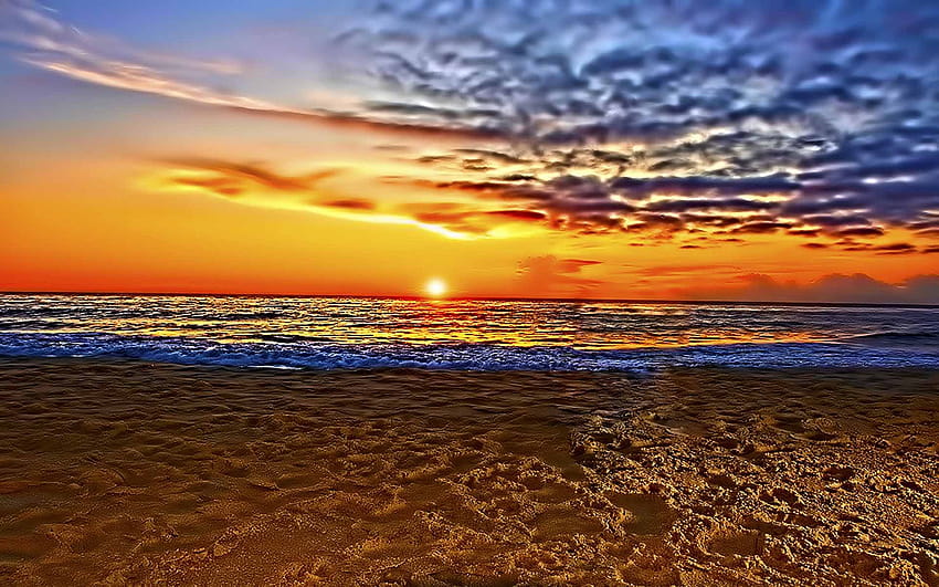 Just Beautiful Beach Gün Batımı [1920x1200], güzel plaj gün batımları HD duvar kağıdı