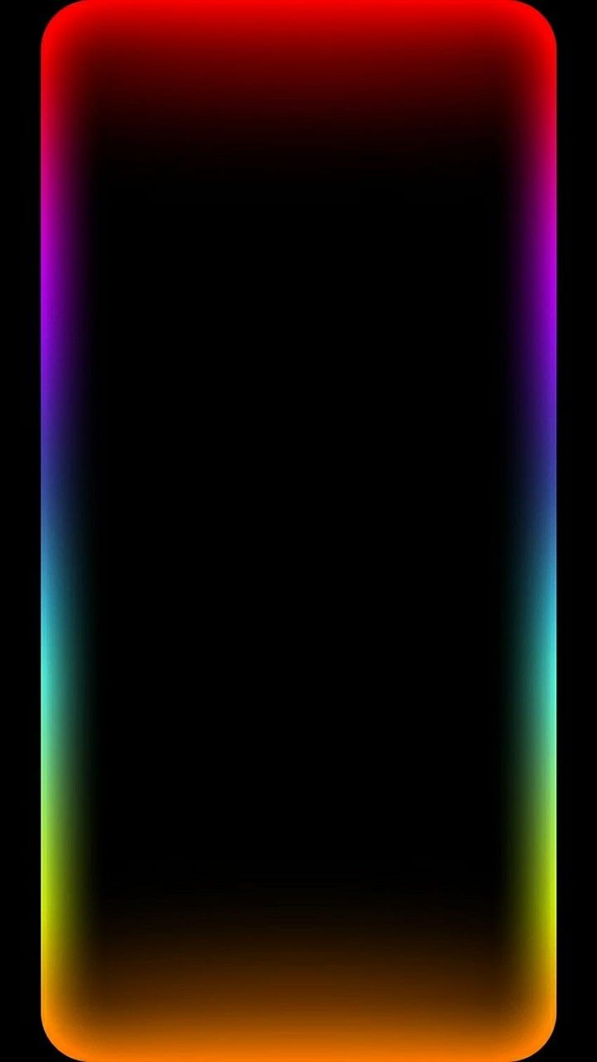 Rainbow Edge Iphone 8 list, edge light HD тапет за телефон