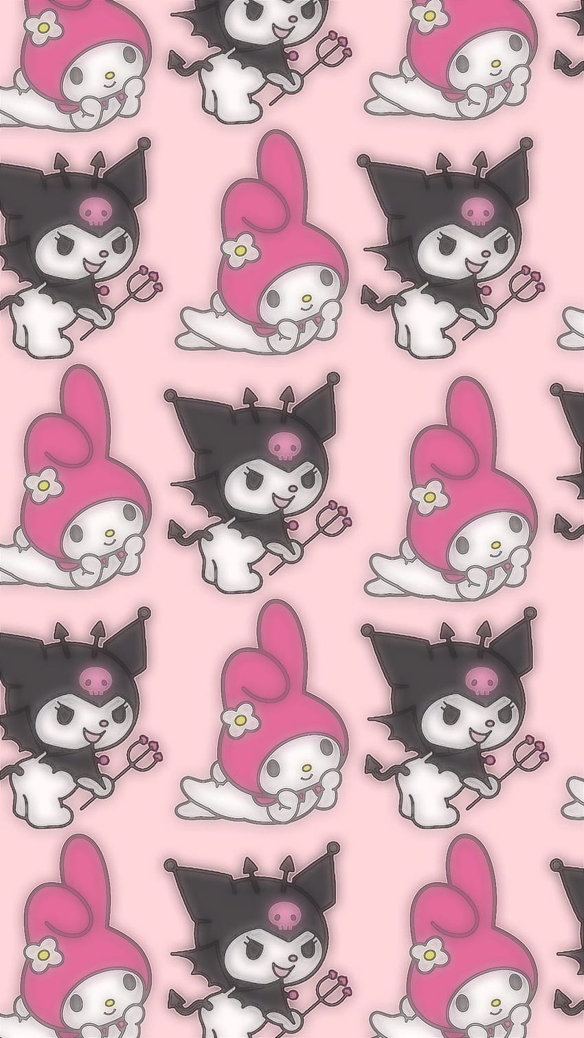 My melody and kuromi anime HD wallpapers | Pxfuel