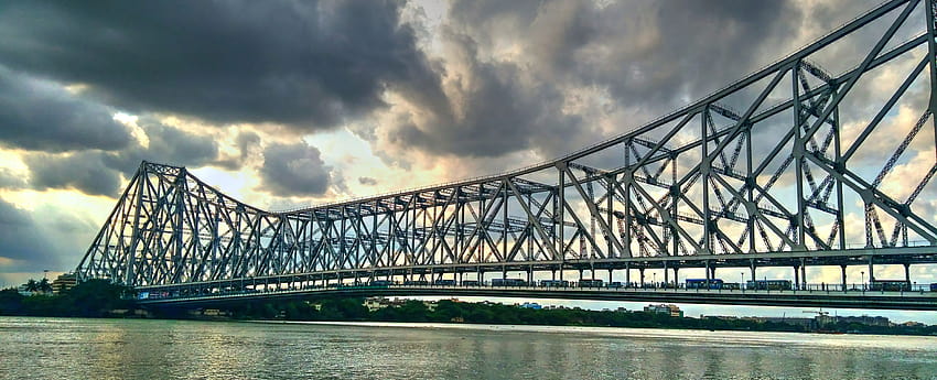 Howrah-Brücke Kalkutta Indien HD-Hintergrundbild