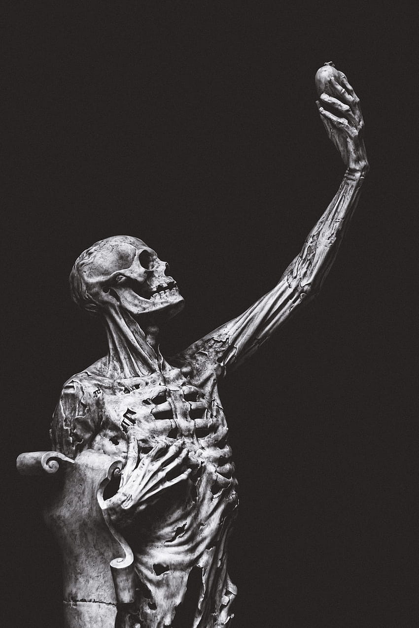 100 Човешки скелет, скелетна ръка HD тапет за телефон