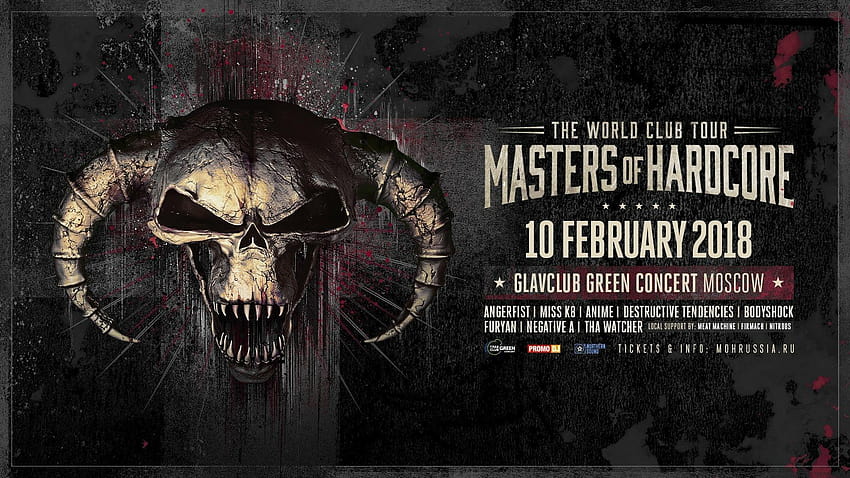 Masters Of Hardcore Russia · Club Worldtour · 2018년 2월 10일 HD 월페이퍼