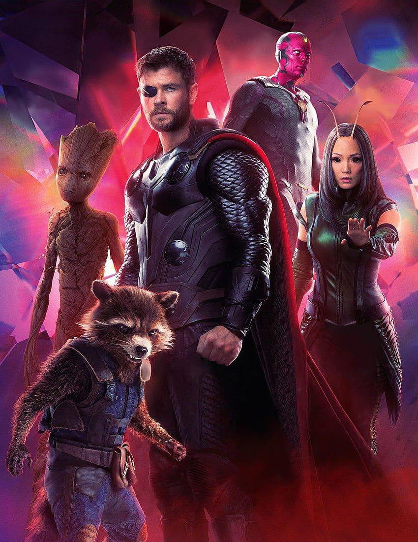 Check Out These Awesome Textless Versions Of Empire's New AVENGERS, thor rocket and groot HD phone wallpaper