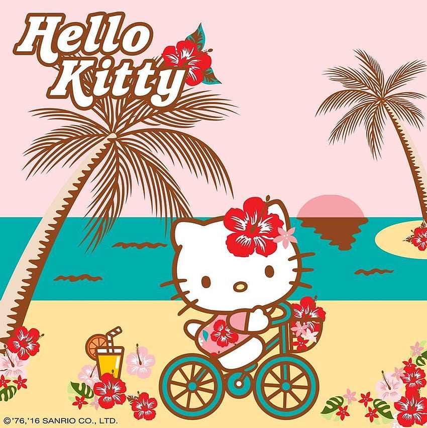 HAPPY SUNSHINE SWIMMING DAY ON KITTY WHITE SISTER, summer hello kittty ...