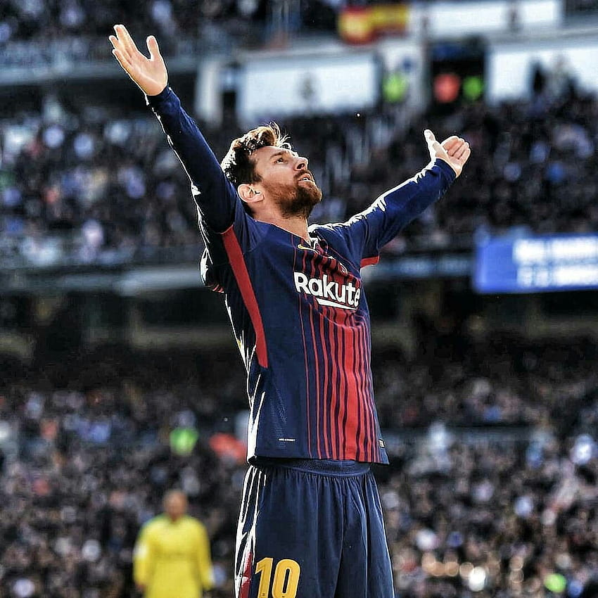 Messi Celebration vs Real Madrid at Santiago Bernabeu, messi commemoration  HD phone wallpaper | Pxfuel