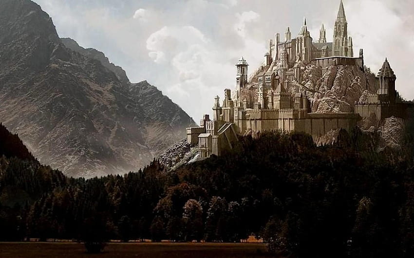 CASTLE ON A HILL dan Backgrounds, kastil fantasi yang indah Wallpaper ...