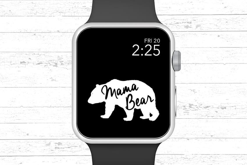 Apple Watch Mama Bear Black Backgrounds Apple Watch Face Design HD  wallpaper | Pxfuel