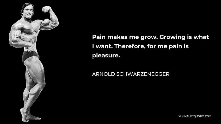 arnold schwarzenegger pain quotes