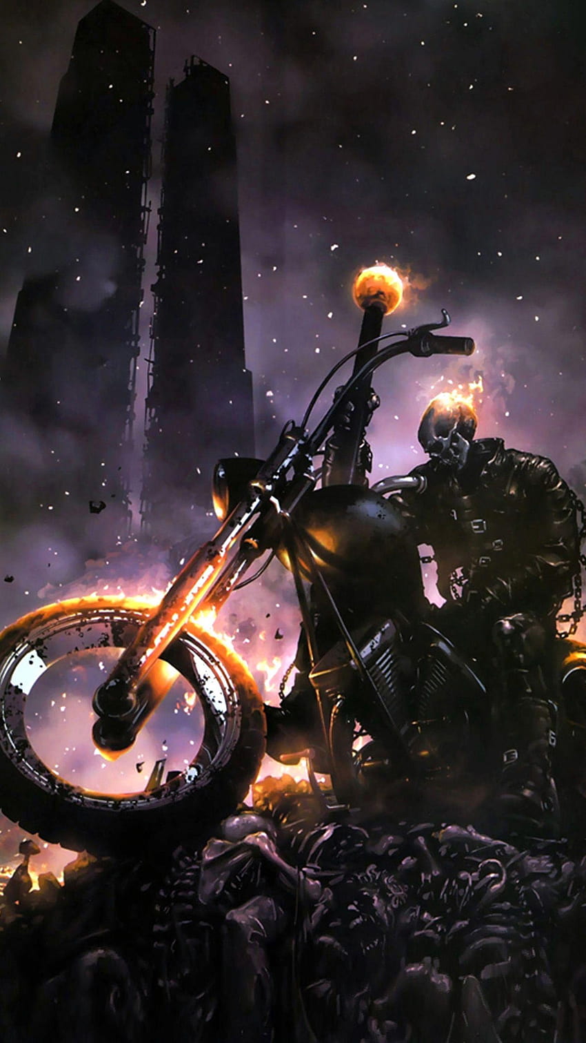 Ghost Rider Group, ghost rider bike mobile HD phone wallpaper | Pxfuel