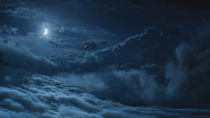 Dragons Above Cloud Game Of Throne Season 8 , TV Series , and Backgrounds, game of thrones season 8 dragon HD wallpaper