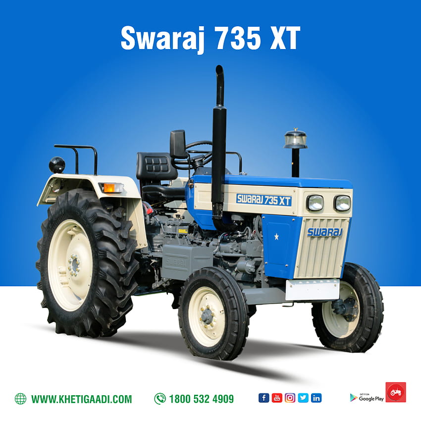 Swaraj tractors 735 price & specification at khetigaadi HD phone wallpaper
