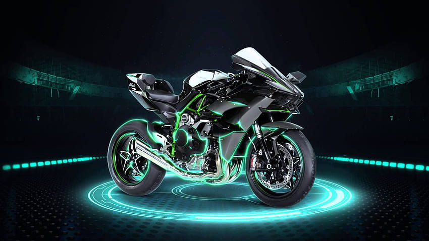 Moto Kawasaki Ninja H2R, la ninja h2r fondo de pantalla