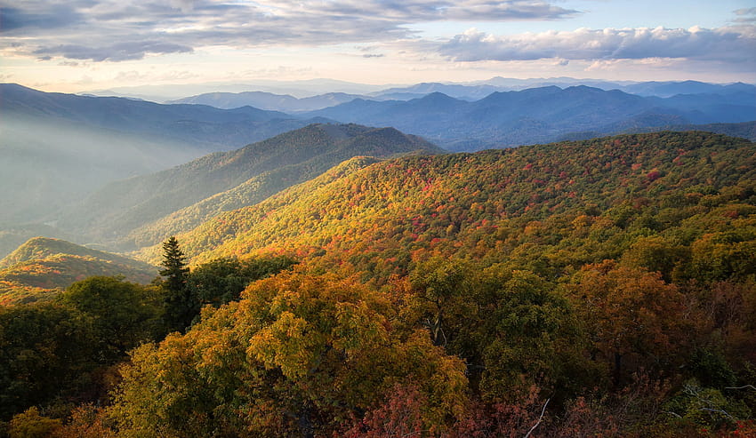 Appalachian Mountains, appalachian trail sunset HD wallpaper