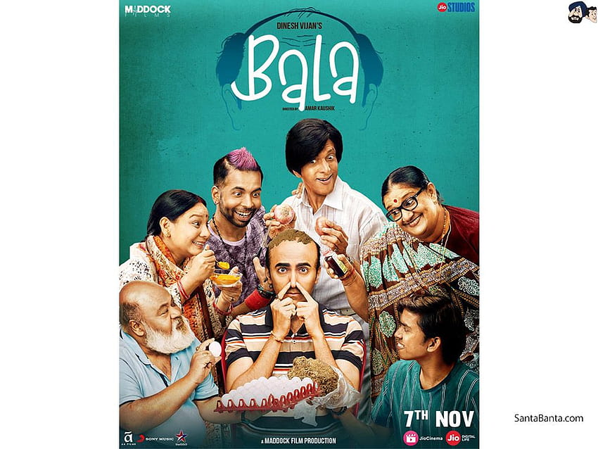 Ayushmann Khurrana as Guarav Rawat in Amar Kaushik`s Bollywood comedy film, Bala, bala movie HD wallpaper