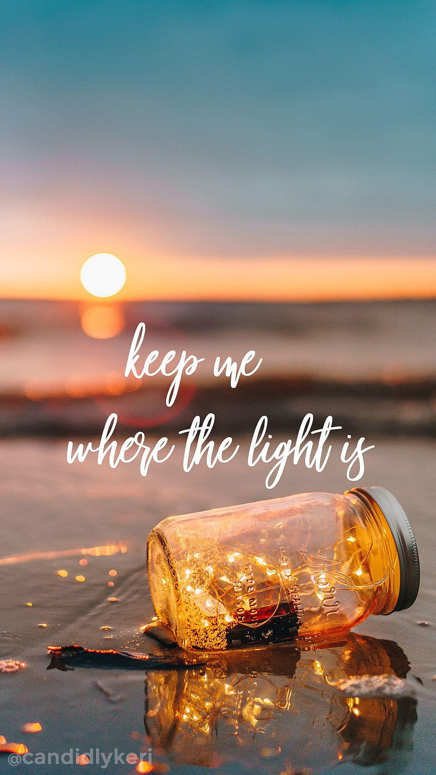 Keep me where the light is quote sunset mason jar you can, against me HD phone wallpaper