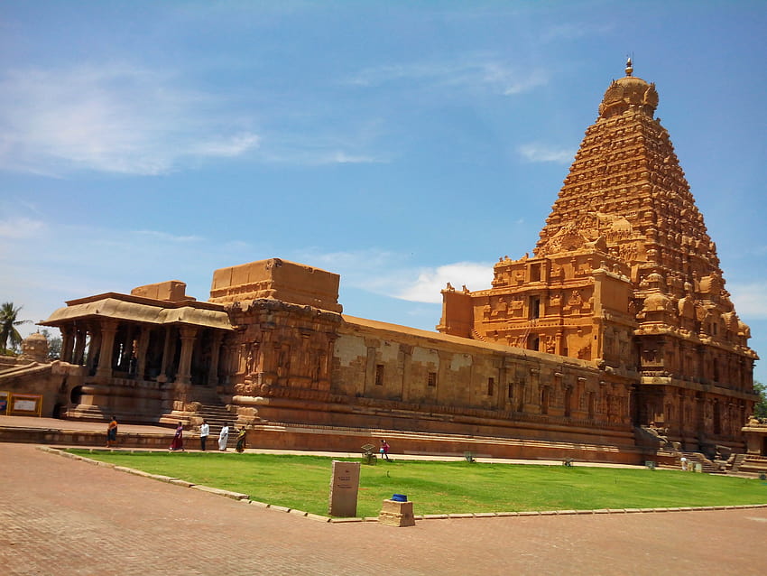 Файл: Храм Брихадешвара, Танджавур, Тамил Наду, Индия.jpg, храм Танджавур HD тапет