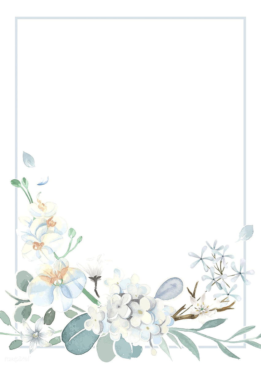 vector premium de la tarjeta de invitación con un tema azul claro, logotipo de la tarjeta de boda fondo de pantalla del teléfono