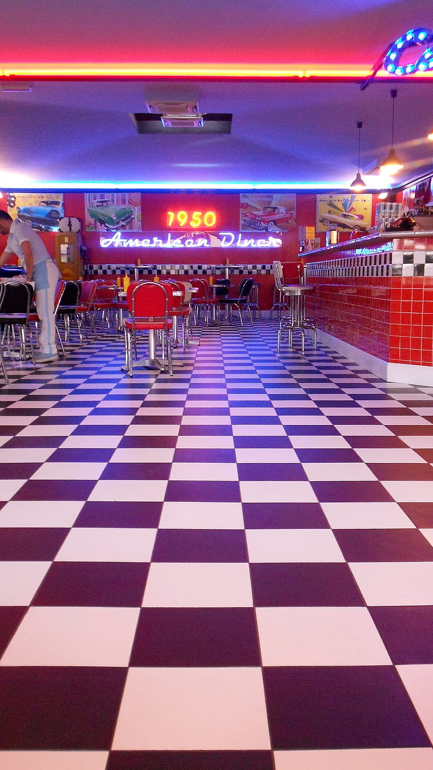 Diner Style 1950s Diner [3150x4254] for your , Mobile & Tablet HD phone wallpaper